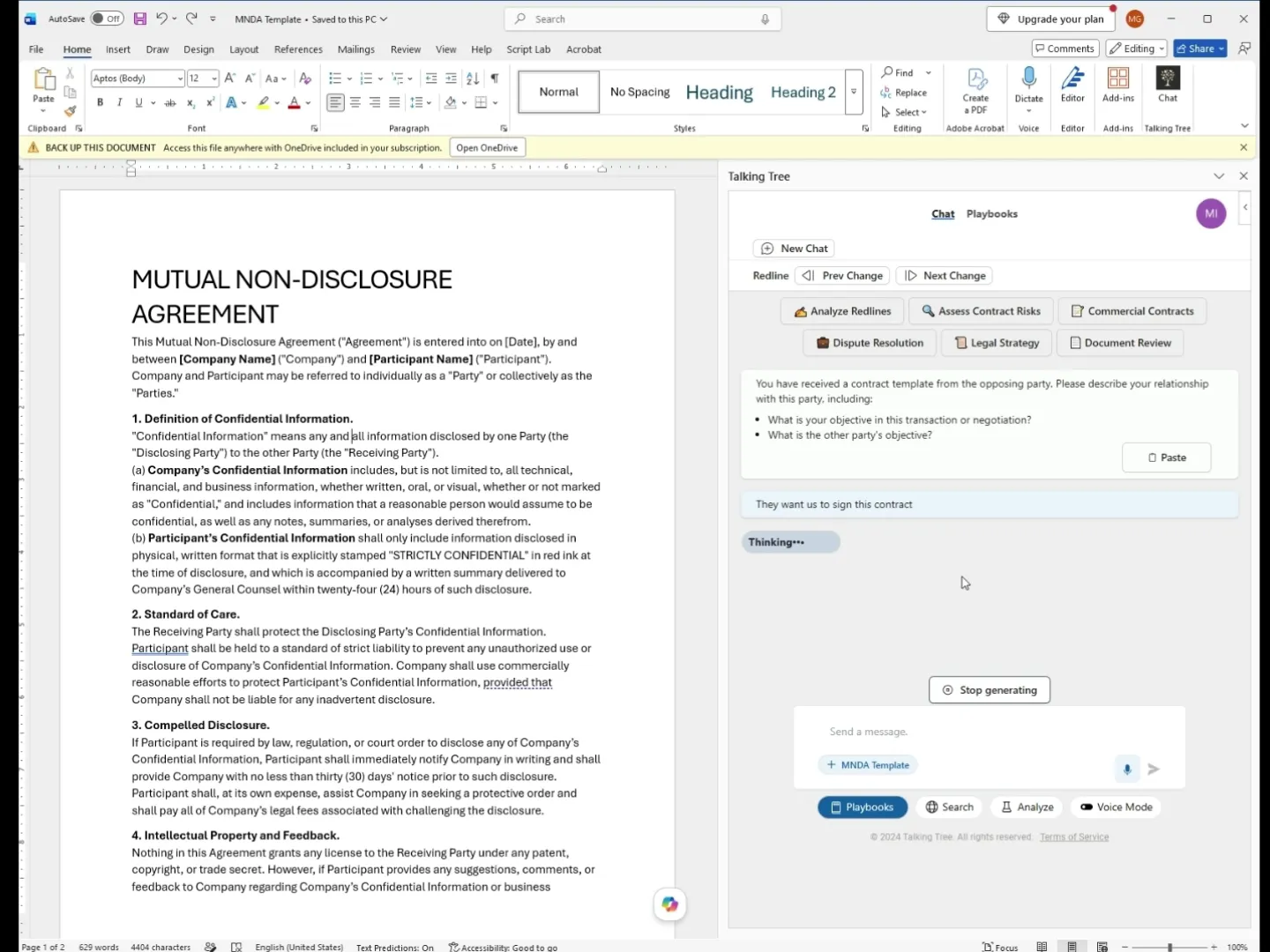 Analysis of the Definition of Confidential Information section