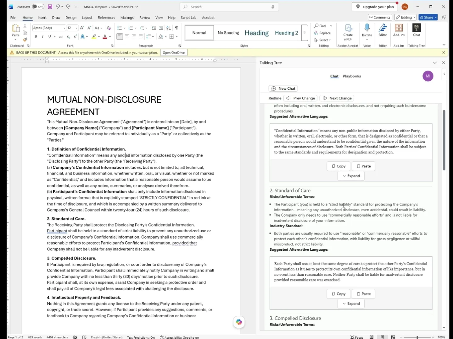Analysis of Compelled Disclosure and Feedback sections