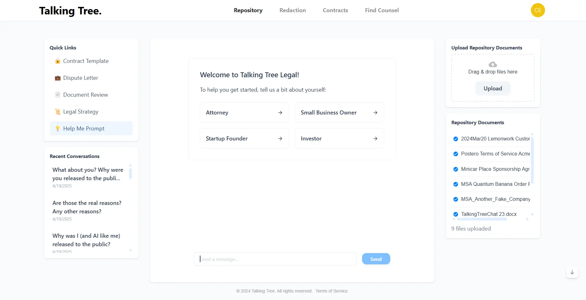 Legal AI Assistant for Startups and SMBs